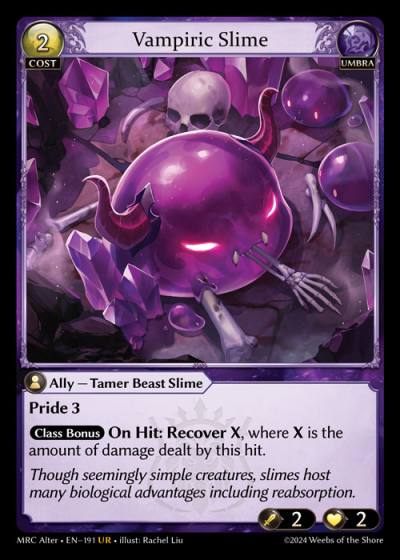 Vampiric Slime MRC Alter-EN-191-Foil-Ultra Rare (UR) - Mercurial Heart Alter Edition - Grand Archive Card