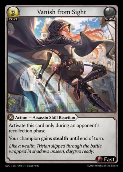 Vanish from Sight ALC-EN-092-Normal-Uncommon (U) - Alchemical Revolution - Grand Archive Card