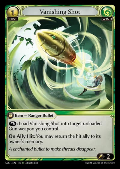 Vanishing Shot ALC-EN-170-Foil-Uncommon (U) - Alchemical Revolution - Grand Archive Card
