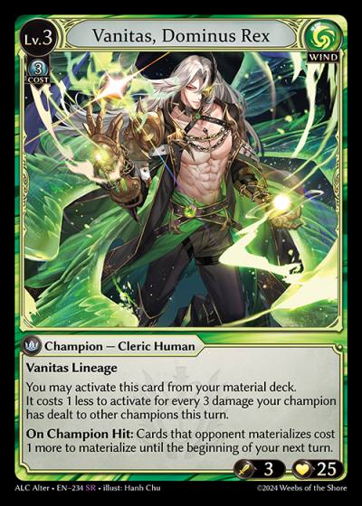 Vanitas, Dominus Rex ALC Alter-EN-234-Normal-Super Rare (SR) - Alchemical Revolution Alter Edition - Grand Archive Card