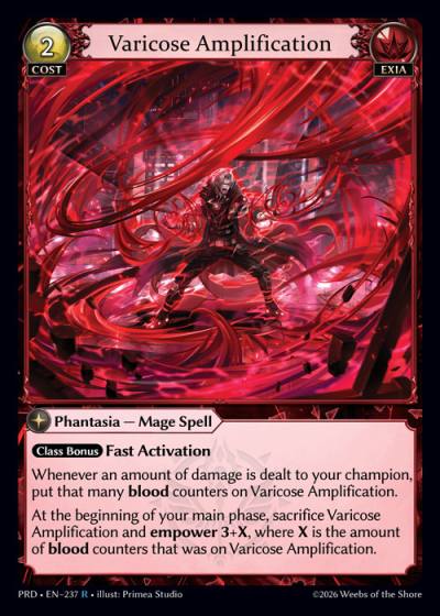 Varicose Amplification PRD-EN-237-Foil-Rare (R) - .asphodel/paradise - Grand Archive Card