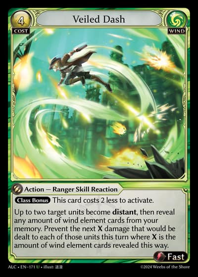 Veiled Dash ALC-EN-171-Foil-Uncommon (U) - Alchemical Revolution - Grand Archive Card