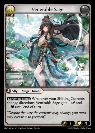 Venerable Sage RDO-EN-167-Foil-Uncommon (U) - Radiant Origins - Grand Archive Card