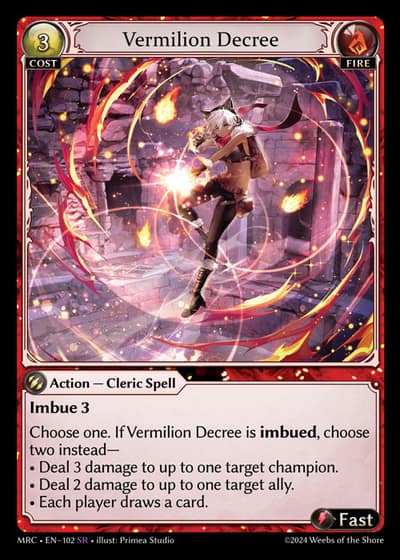 Vermilion Decree MRC-EN-102-Foil-Super Rare (SR) - Mercurial Heart - Grand Archive Card