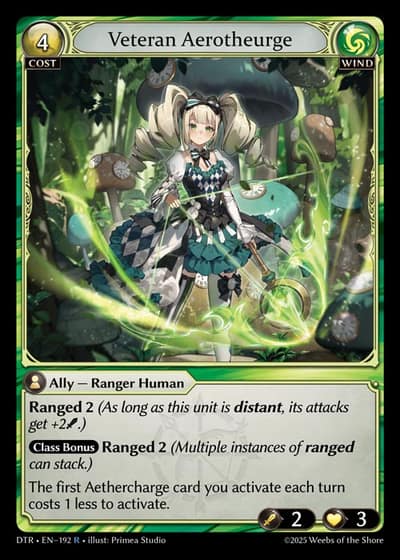 Veteran Aerotheurge DTR-EN-192-Foil-Rare (R) - Distorted Reflections - Grand Archive Card