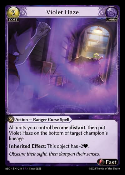 Violet Haze ALC-EN-214-Foil-Super Rare (SR) - Alchemical Revolution - Grand Archive Card
