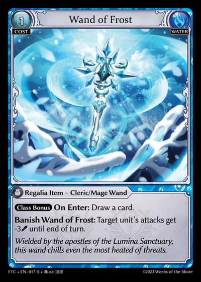 Wand of Frost FTC-EN-017-Foil-Rare (R) - Fractured Crown - Grand Archive Card