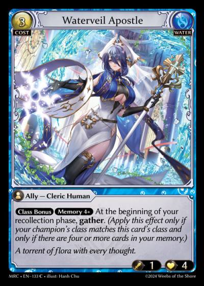 Waterveil Apostle MRC-EN-133-Foil-Common (C) - Mercurial Heart - Grand Archive Card