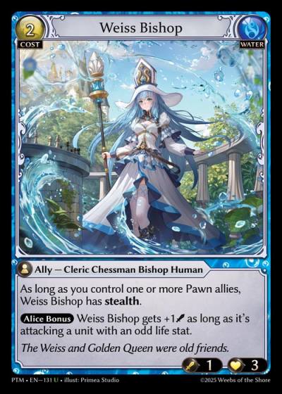 Weiss Bishop PTM-EN-131-Foil-Uncommon (U) - Phantom Monarchs - Grand Archive Card