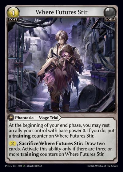 Where Futures Stir PRD-EN-101-Foil-Uncommon (U) - .asphodel/paradise - Grand Archive Card