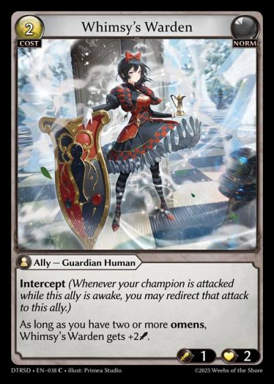 Whimsy's Warden DTRSD-EN-038-Normal-Common (C) - Distorted Reflections Starter Decks - Grand Archive Card