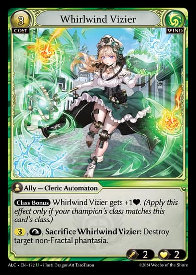 Whirlwind Vizier ALC-EN-172-Foil-Uncommon (U) - Alchemical Revolution - Grand Archive Card