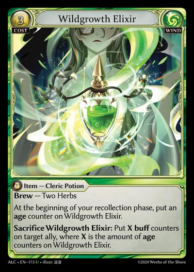 Wildgrowth Elixir ALC-EN-173-Foil-Uncommon (U) - Alchemical Revolution - Grand Archive Card