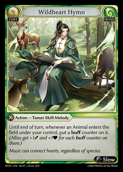 Wildheart Hymn HVN-EN-181-Foil-Common (C) - Abyssal Heaven - Grand Archive Card