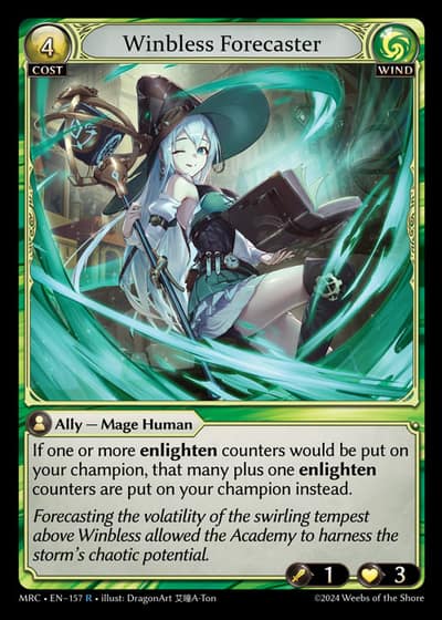 Winbless Forecaster MRC-EN-157-Foil-Rare (R) - Mercurial Heart - Grand Archive Card