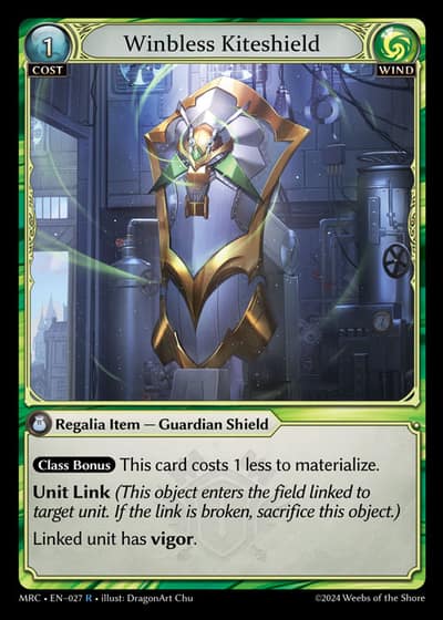 Winbless Kiteshield MRC-EN-027-Foil-Rare (R) - Mercurial Heart - Grand Archive Card