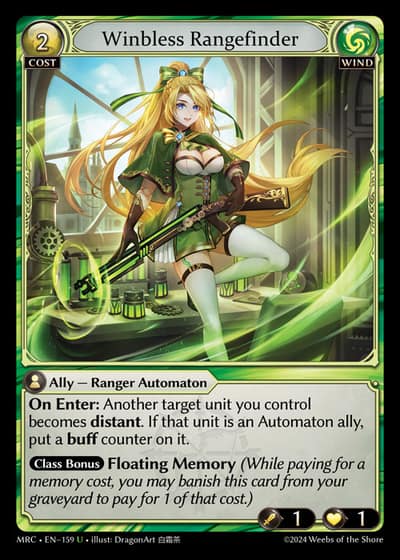 Winbless Rangefinder MRC-EN-159-Foil-Uncommon (U) - Mercurial Heart - Grand Archive Card
