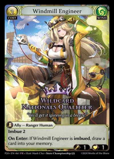 Windmill Engineer P24-EN-061-Normal-Promotional Rare (PR) - Promotional 2024 - Grand Archive Card