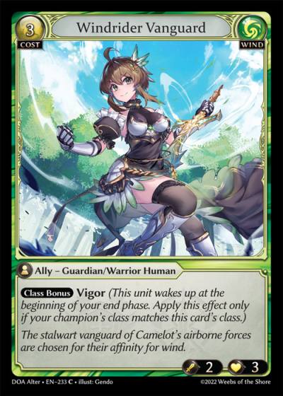 Windrider Vanguard DOA Alter-EN-233-Normal-Common (C) - Dawn of Ashes Alter Edition - Grand Archive Card