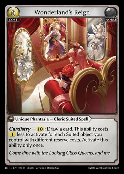 Wonderland's Reign DTR-EN-106-Foil-Uncommon (U) - Distorted Reflections - Grand Archive Card