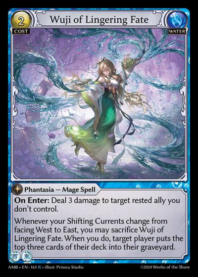 Wuji of Lingering Fate AMB-EN-163-Normal-Rare (R) - Mortal Ambition - Grand Archive Card