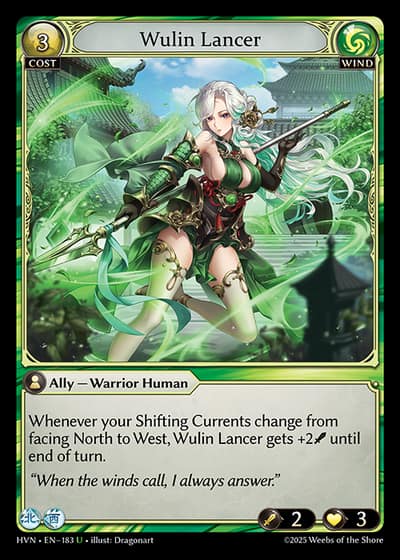 Wulin Lancer HVN-EN-183-Foil-Uncommon (U) - Abyssal Heaven - Grand Archive Card