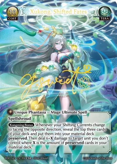 Xukong, Shifted Fates RDO 1st-EN-394-Foil-Common (C) - Radiant Origins First Edition - Grand Archive Card