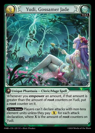 Yudi, Gossamer Jade AMB-EN-229-Normal-Super Rare (SR) - Mortal Ambition - Grand Archive Card