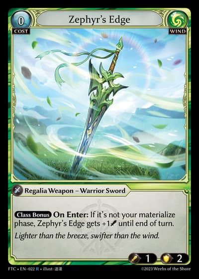 Zephyr's Edge FTC-EN-022-Foil-Rare (R) - Fractured Crown - Grand Archive Card